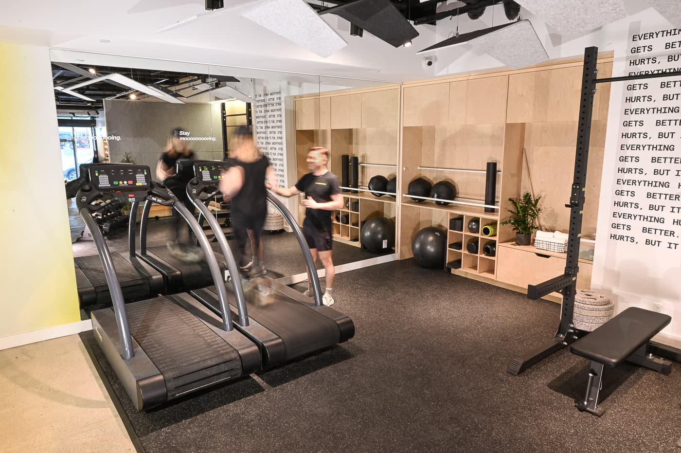 RunReady studio space inside the gym and retail store